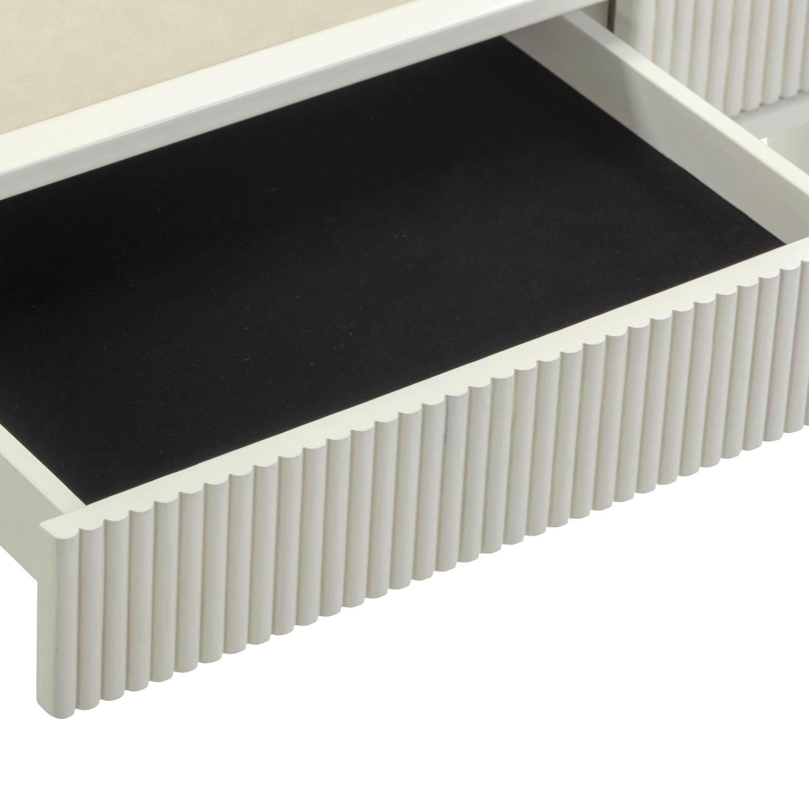 TOV Furniture Sarah Cream Drawer Executive Work Desk