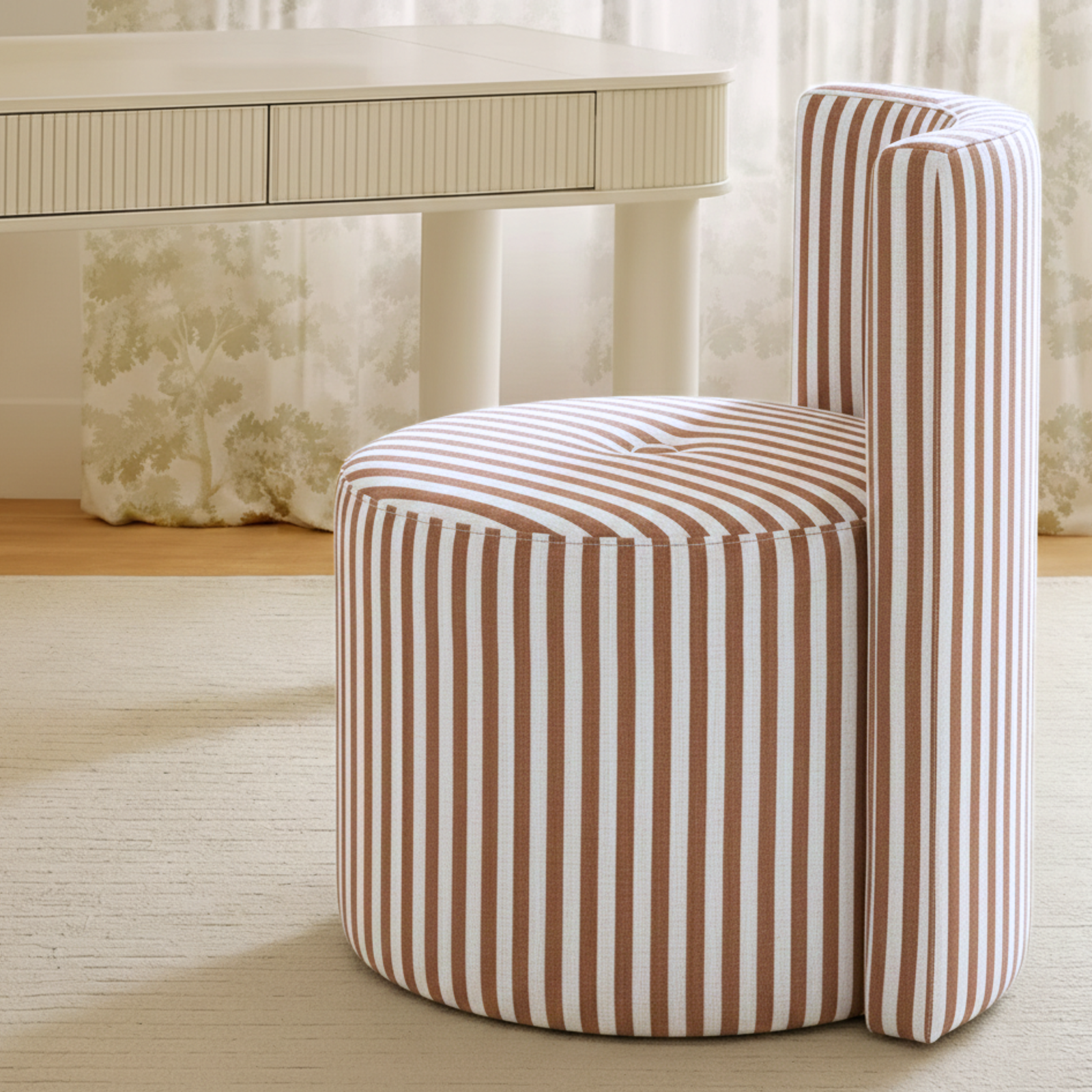 TOV Furniture Alyssa Rolling Desk Chair