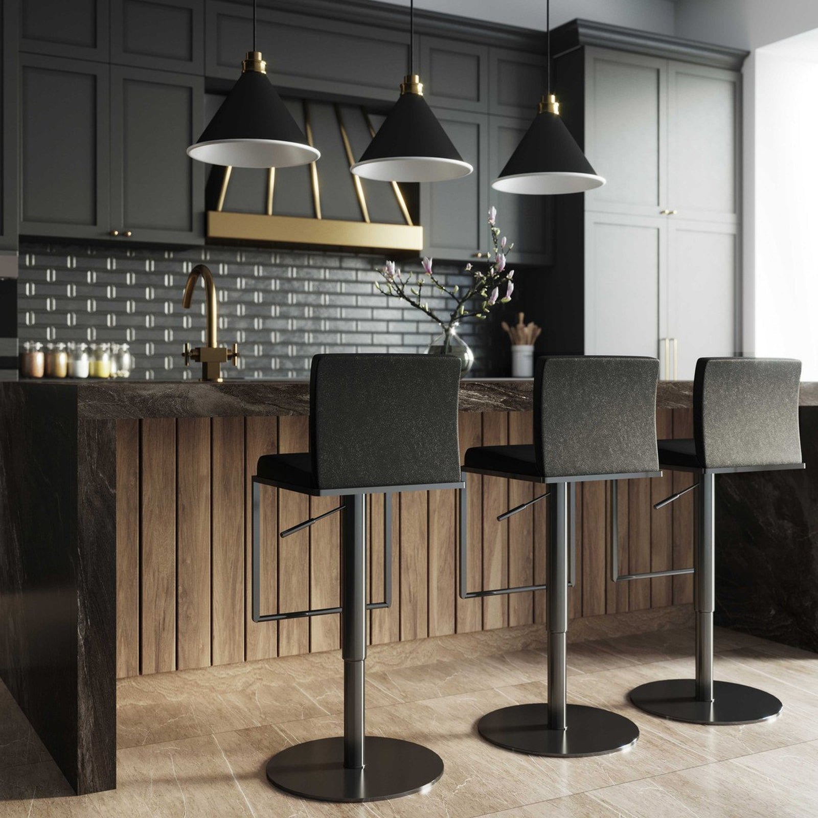TOV Furniture Amalfi Adjustable Barstool