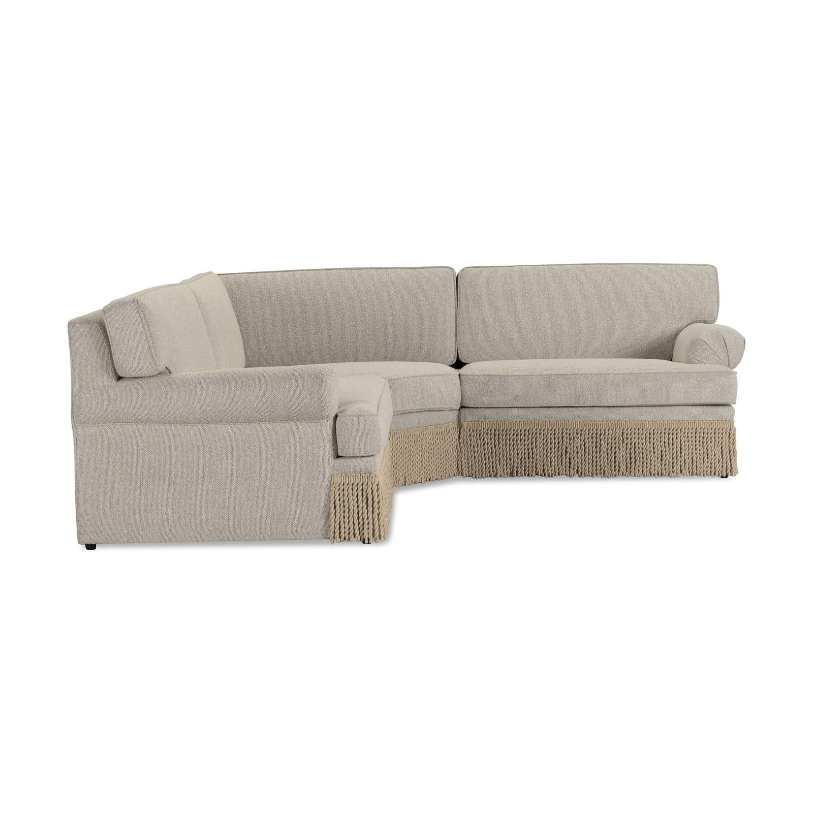 TOV Furniture Yvette 3-Piece Warm Grey Performance Boucle L-Sectional