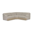 TOV Furniture Yvette 3-Piece Warm Grey Performance Boucle L-Sectional