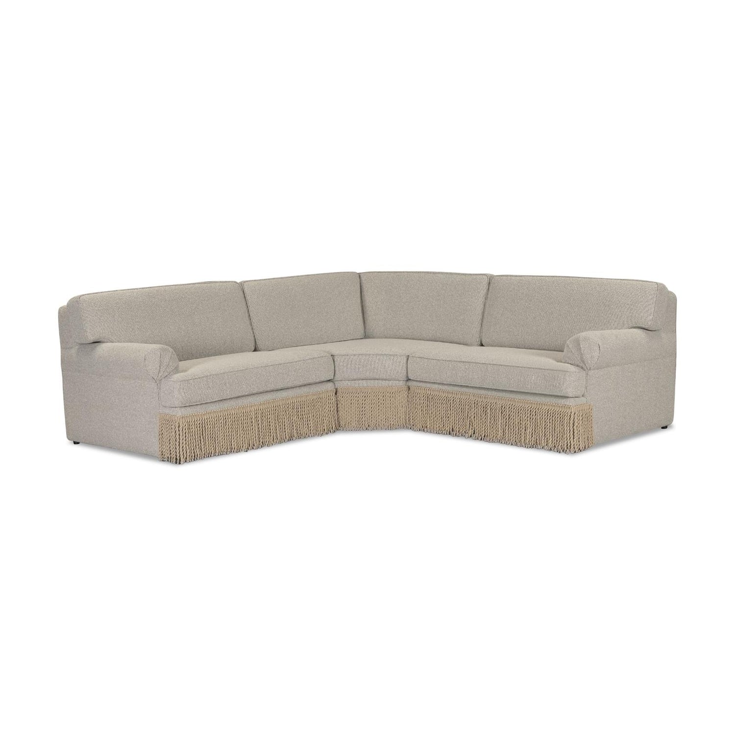 TOV Furniture Yvette 3-Piece Warm Grey Performance Boucle L-Sectional