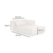 TOV Furniture Tarra Cream Performance Chenille Modular Components