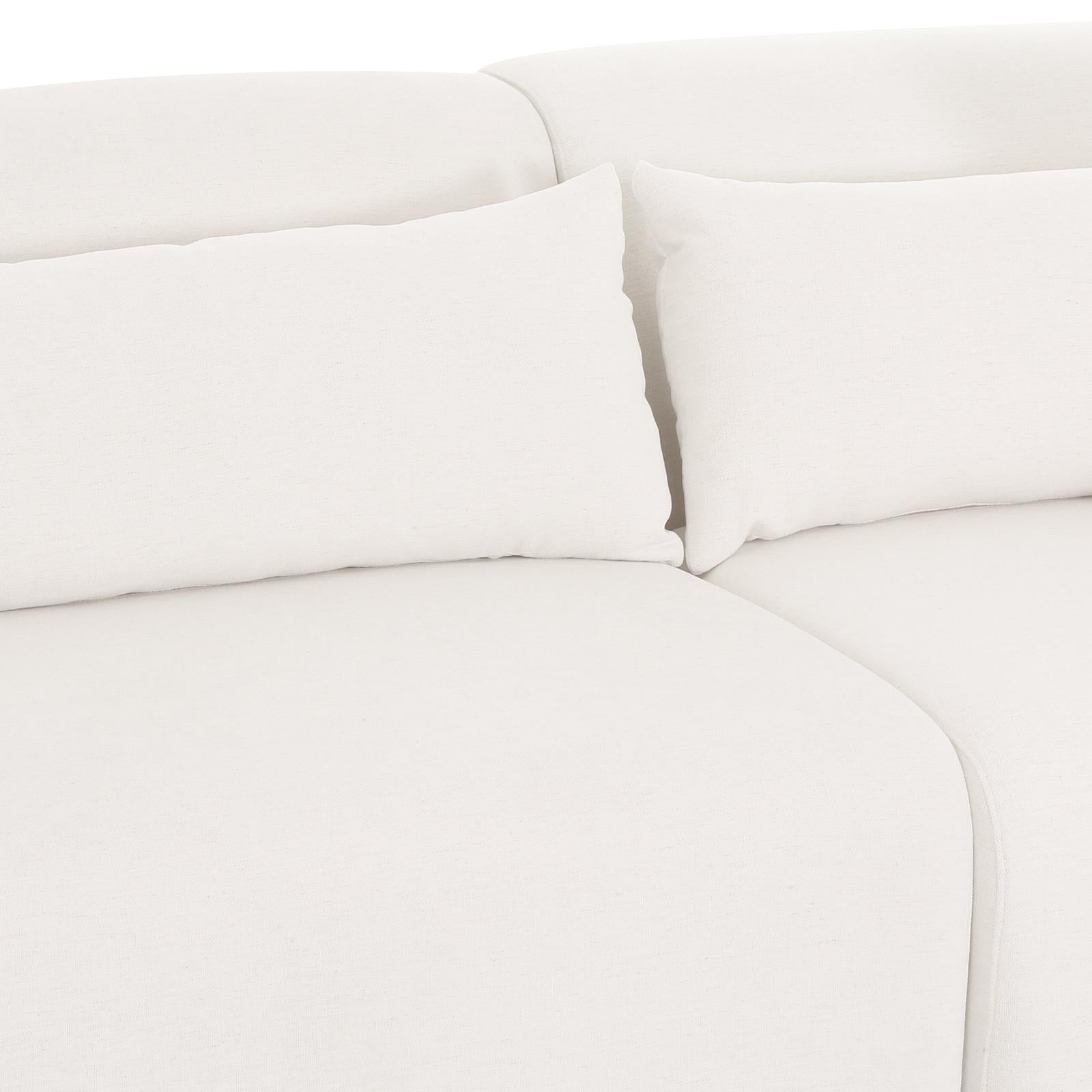 TOV Furniture Tarra 3-Piece Cream Performance Chenille Modular Sectional