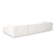 TOV Furniture Tarra 4-Piece Cream Performance Chenille Modular U-Sectional