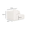 TOV Furniture Tarra Cream Performance Chenille Modular Components