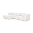 TOV Furniture Tarra 3-Piece Cream Performance Chenille Modular Sectional