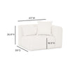 TOV Furniture Tarra Cream Performance Chenille Modular Components