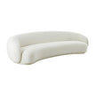 TOV Furniture Kendall Cream Velvet 120 Inch Sofa