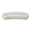 TOV Furniture Kendall Cream Velvet 120 Inch Sofa