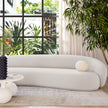 TOV Furniture Kendall Cream Velvet 120 Inch Sofa