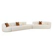 TOV Furniture Fickle Cream Boucle 4-Piece Modular Sectional