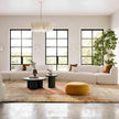 TOV Furniture Fickle Cream Boucle 5-Piece Modular Sectional