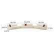 TOV Furniture Fickle Cream Boucle 5-Piece Modular Sectional