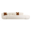 TOV Furniture Fickle Cream Boucle 3-Piece Modular Sectional
