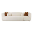 TOV Furniture Fickle Cream Boucle 2-Piece Modular Sofa