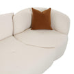 TOV Furniture Fickle Cream Boucle 2-Piece Modular Sofa