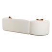 TOV Furniture Fickle Cream Boucle 2-Piece Modular Sofa
