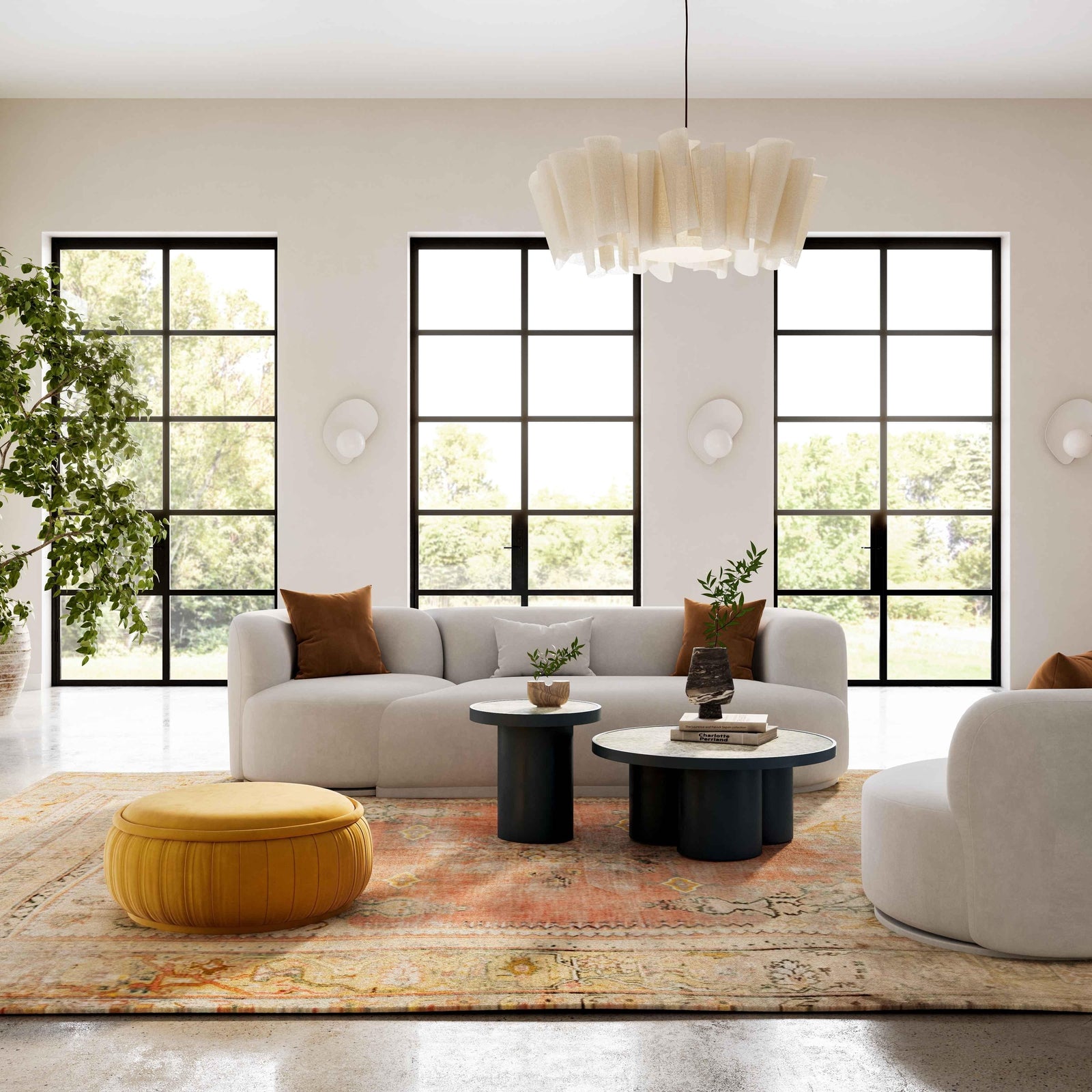 TOV Furniture Fickle Grey Velvet 2-Piece Modular Sofa