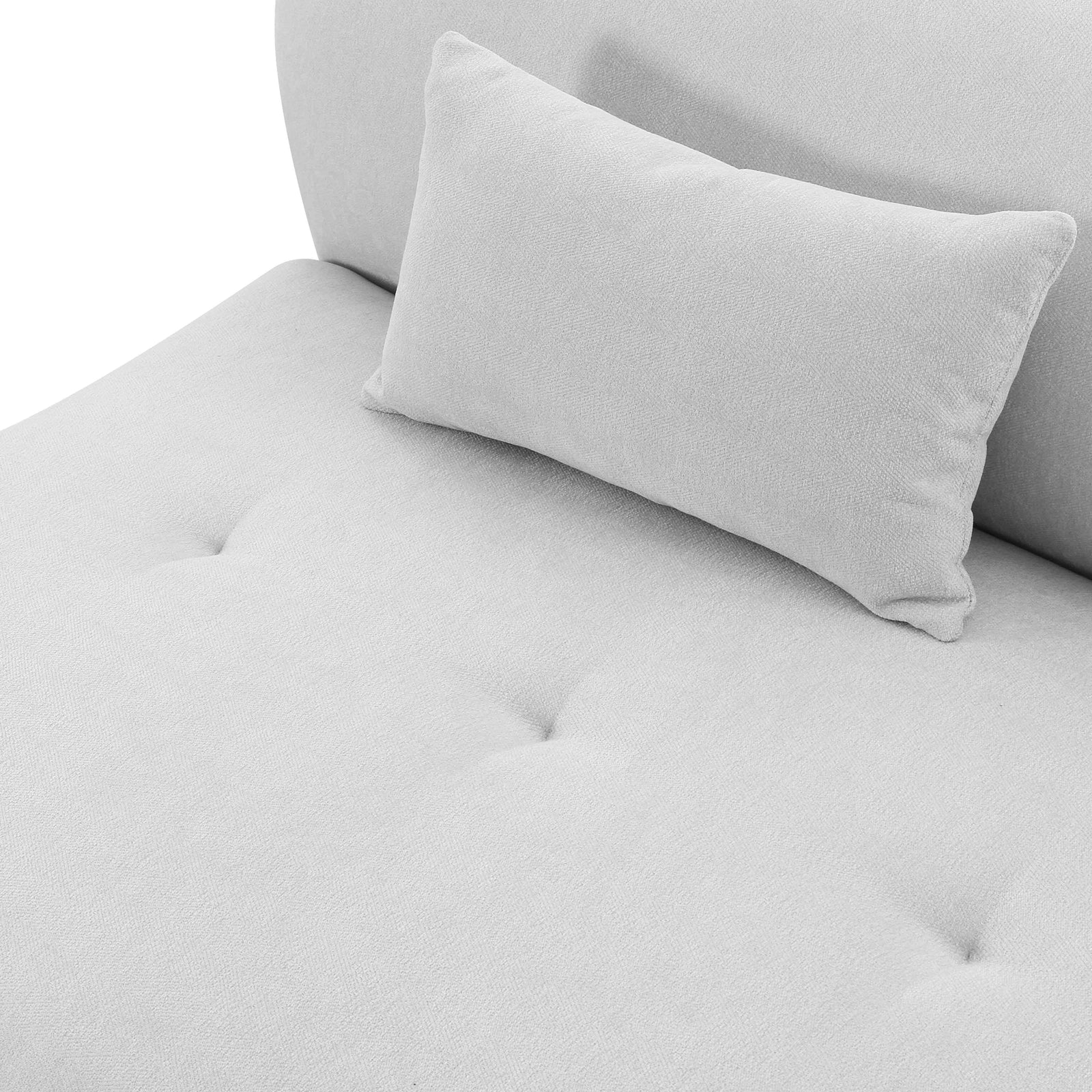 TOV Furniture Fickle Grey Velvet Modular Loveseat