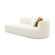 TOV Furniture Fickle Cream Boucle Modular Loveseat