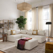 TOV Furniture Hangover Cream Boucle 4-Piece Modular Chaise Sectional