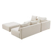 TOV Furniture Hangover Cream Linen 4-Piece Modular Sectional