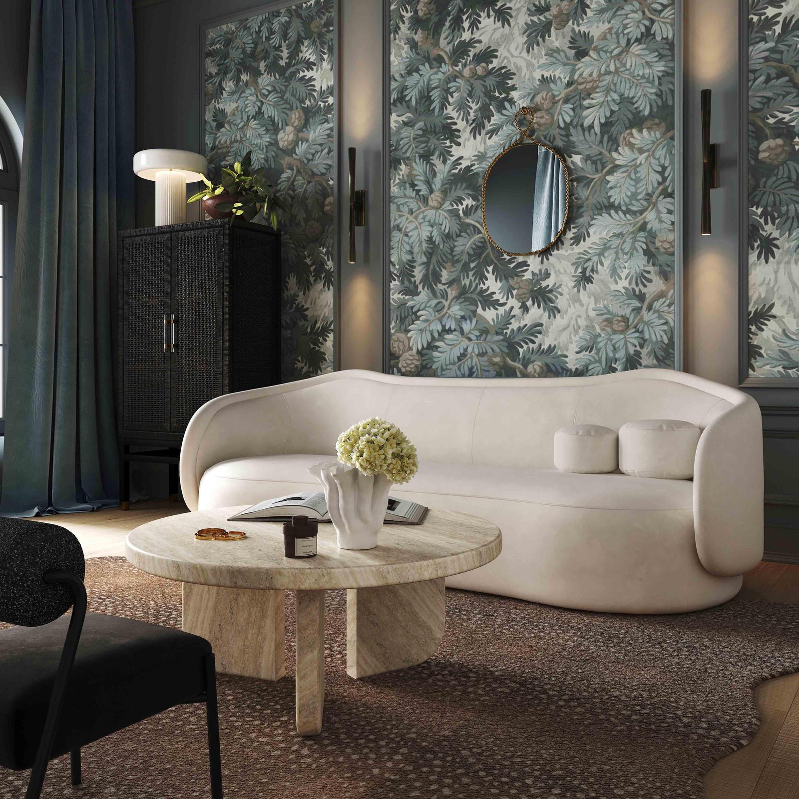 TOV Furniture Circe Textured Velvet Sofa