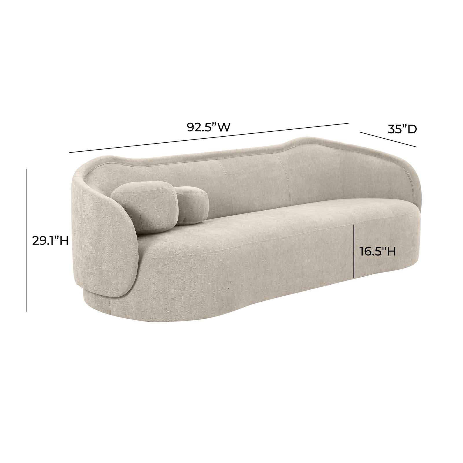 TOV Furniture Circe Textured Velvet Sofa
