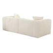 TOV Furniture Tarra Fluffy Oversized Cream Corduroy Modular Loveseat