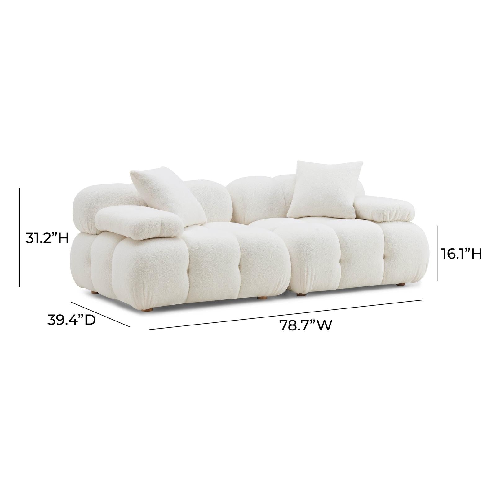 TOV Furniture Calliope Modular Loveseat