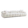 TOV Furniture Calliope Cream Vegan Shearling Modular Sofa