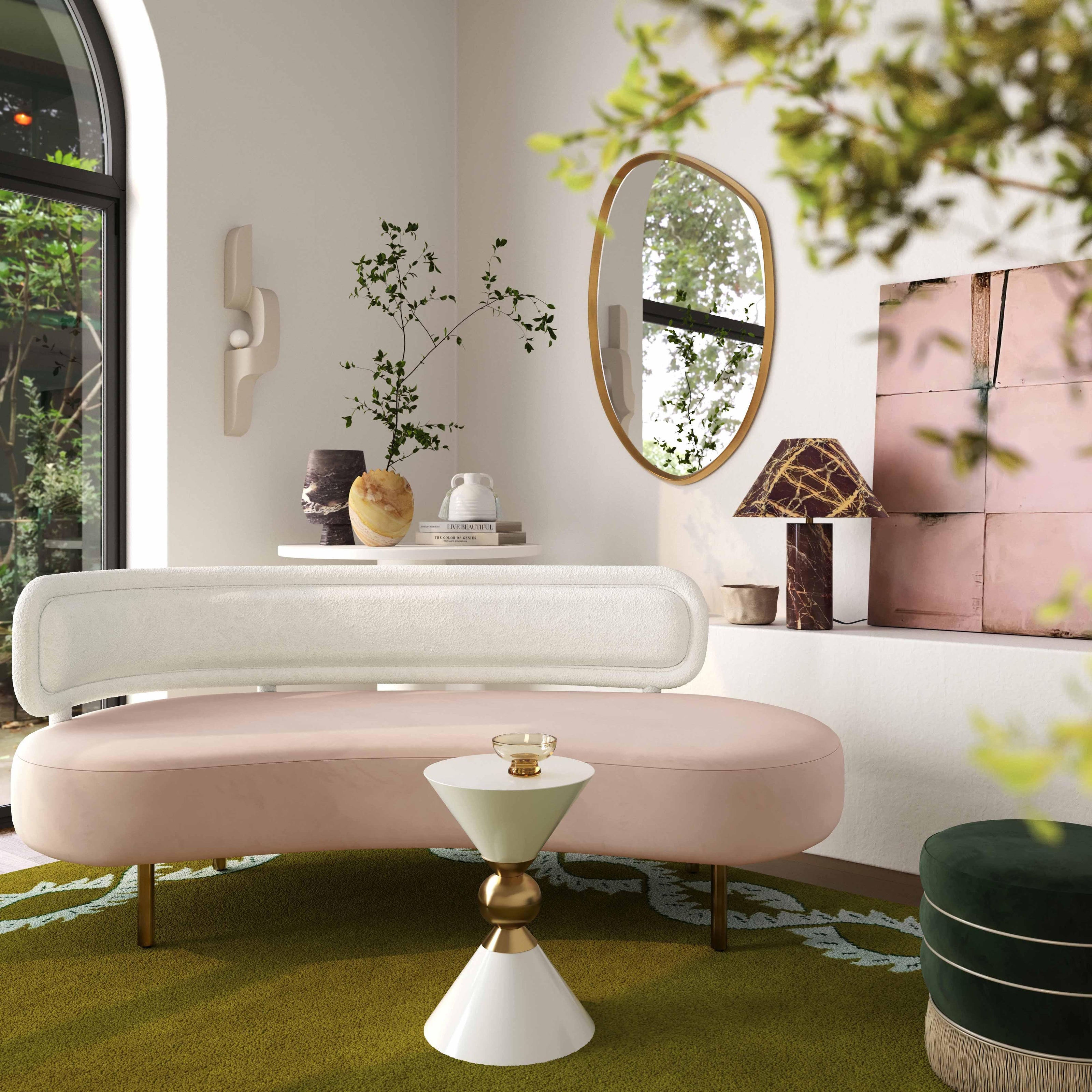 TOV Furniture Tischa Velvet Sofa