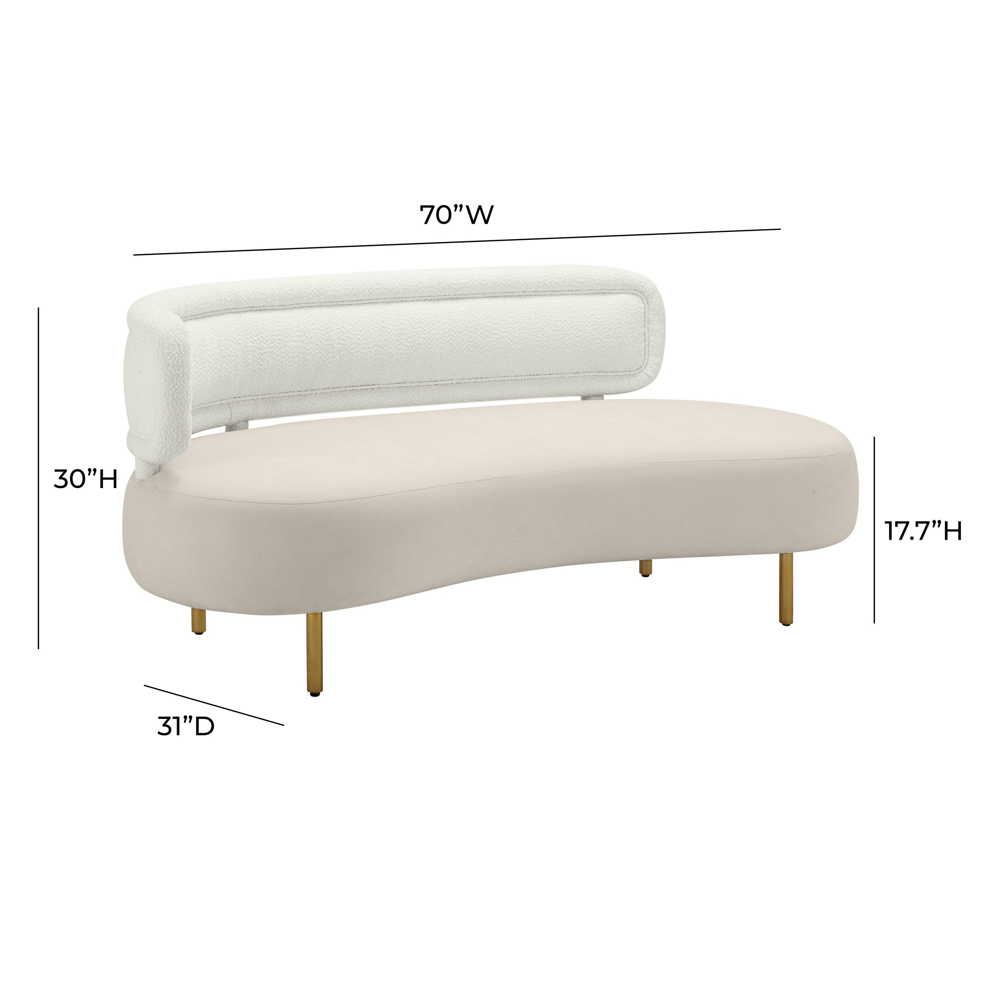 TOV Furniture Tischa Velvet Sofa