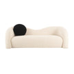 TOV Furniture Leonie Beige Faux Shearling 84 Inch Sofa