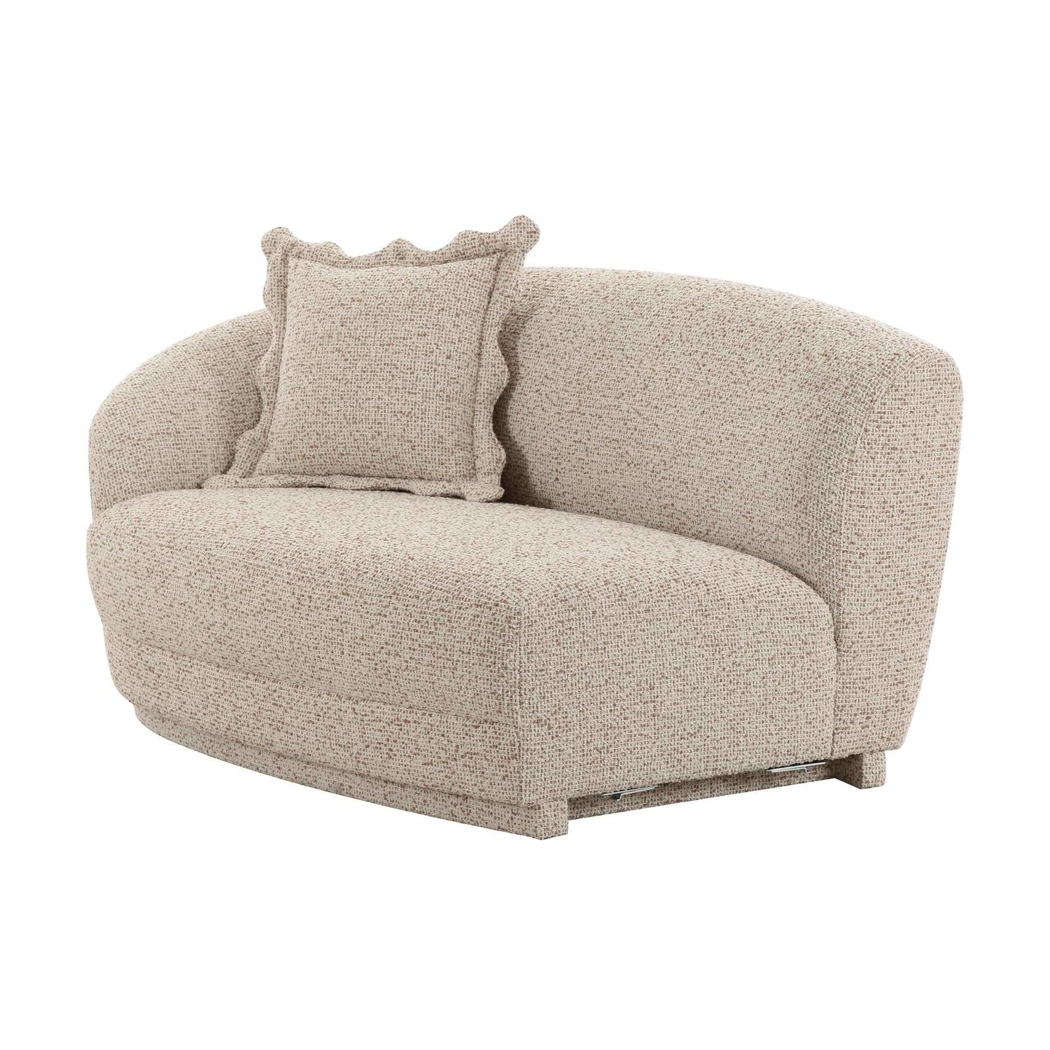TOV Furniture Marion 60" Two-Tone Textured Performance Boucle Loveseat