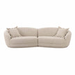 TOV Furniture Marion 2-Piece Two-Tone Textured Performance Boucle Sectional