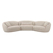 TOV Furniture Marion 3-Piece Two-Tone Textured Performance Boucle Sectional
