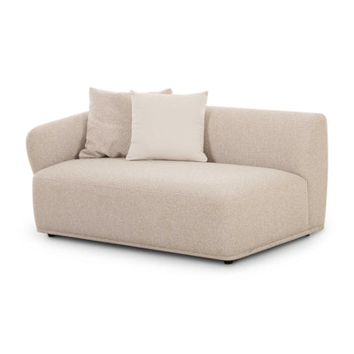 TOV Furniture Sylvie 59" Cream Performance Boucle Arm Loveseat