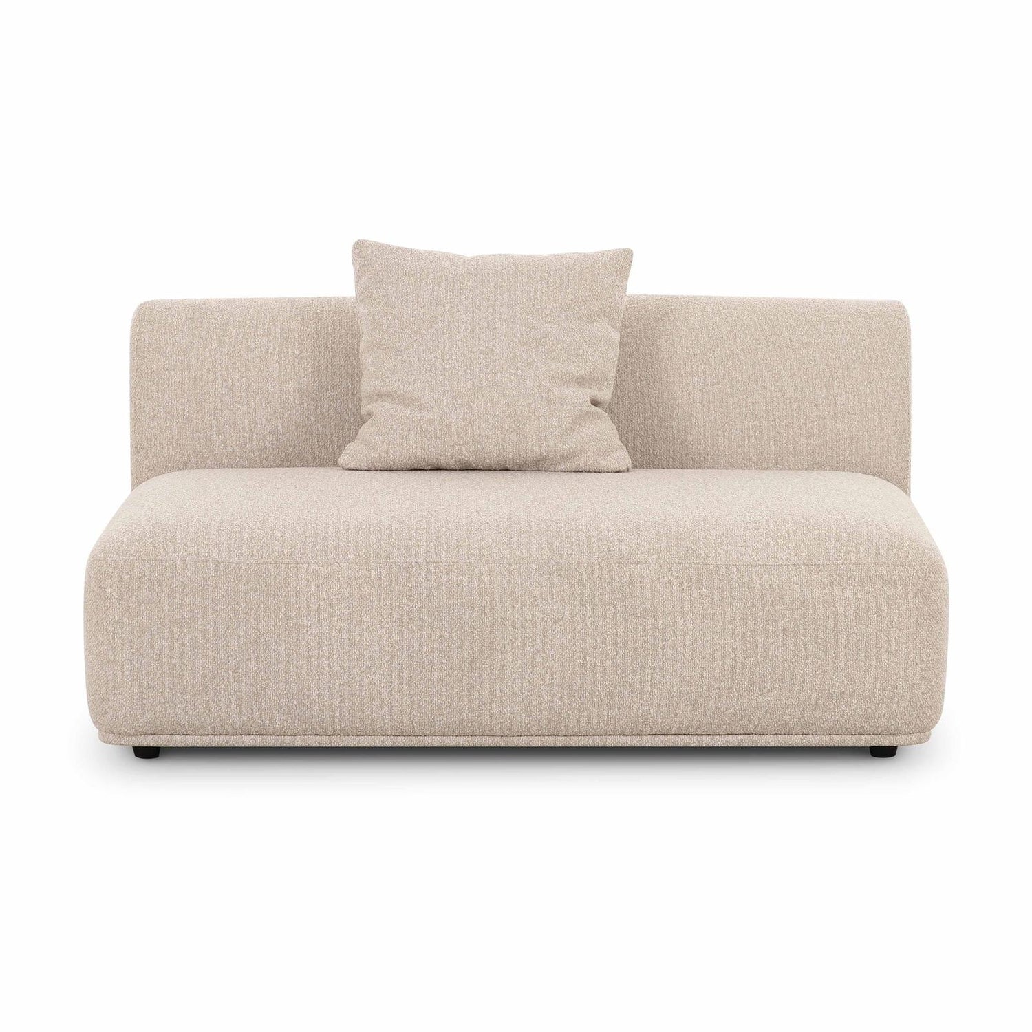 TOV Furniture Sylvie 54" Cream Performance Boucle Armless Loveseat