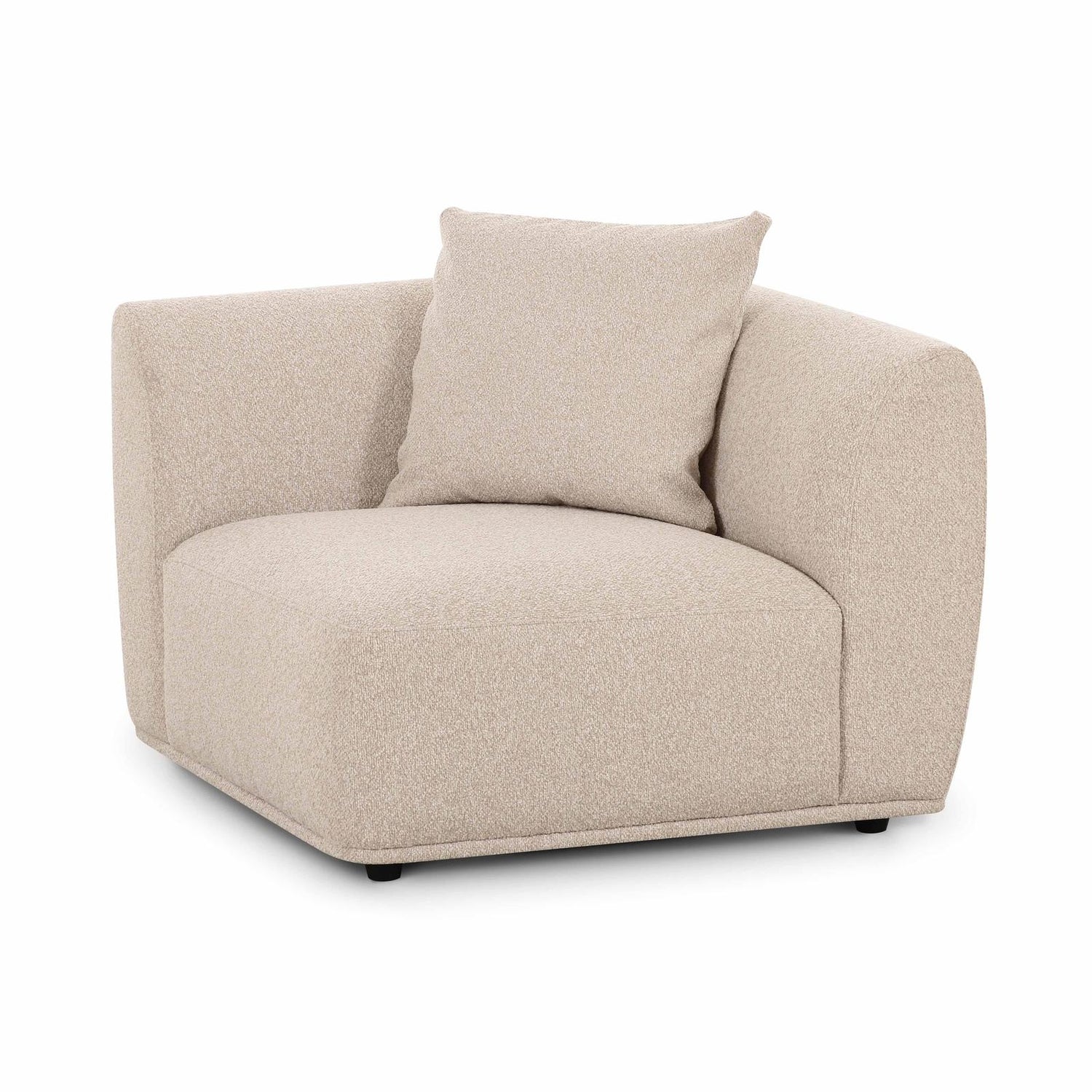 TOV Furniture Sylvie Cream Performance Boucle Corner Chair