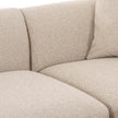 TOV Furniture Sylvie 3-Piece Cream Performance Boucle L-Shaped Sectional