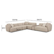 TOV Furniture Sylvie 6-Piece Cream Performance Boucle Large Sectional