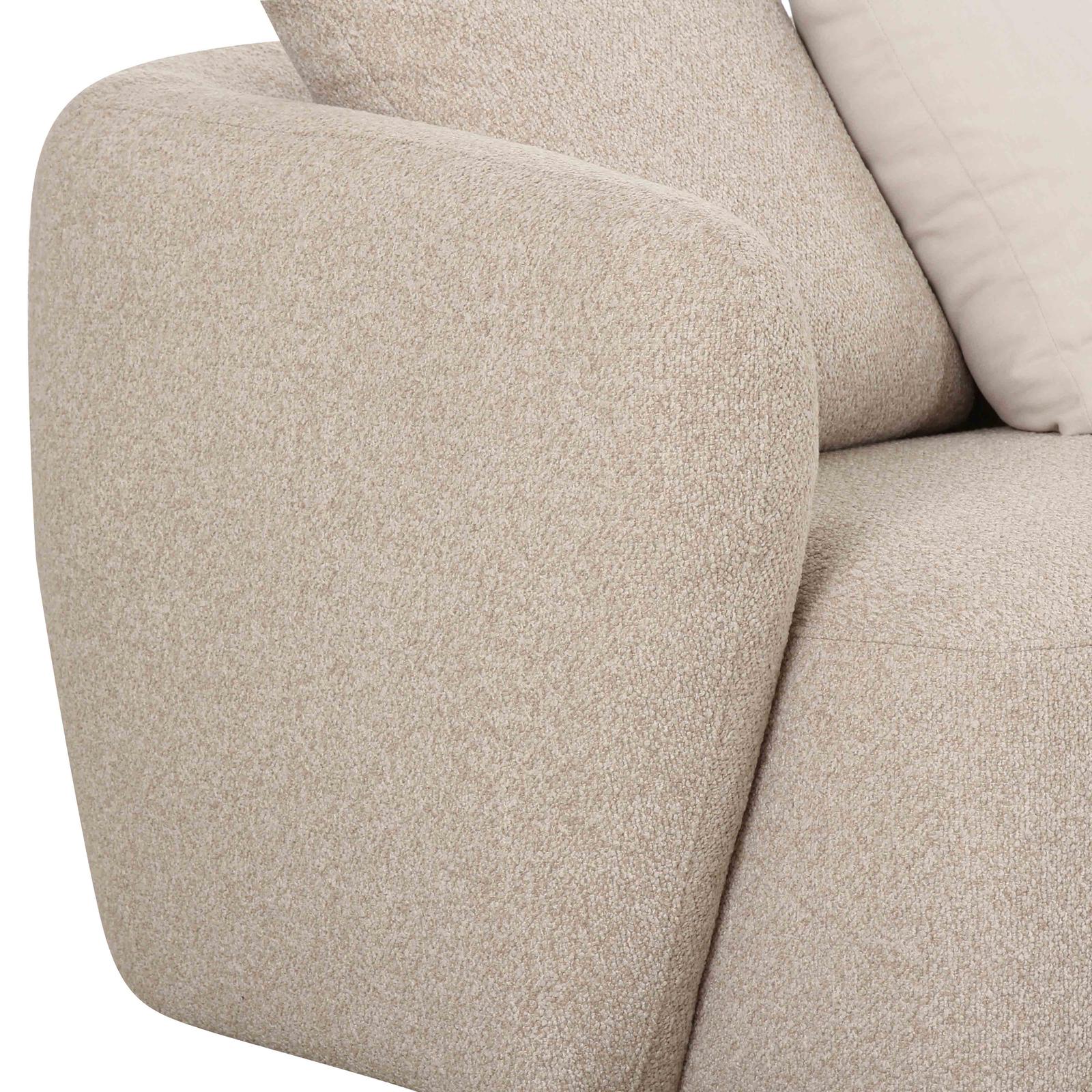 TOV Furniture Sylvie 4-Piece Cream Performance Boucle Chaise Sectional
