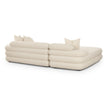 TOV Furniture Lulu 2-Piece Cream Performance Boucle L-Shaped Sectional