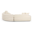 TOV Furniture Lulu 3-Piece Cream Performance Boucle Modular Curved L-Sectional