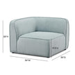 TOV Furniture Travie Performance Corduroy Velvet Chair