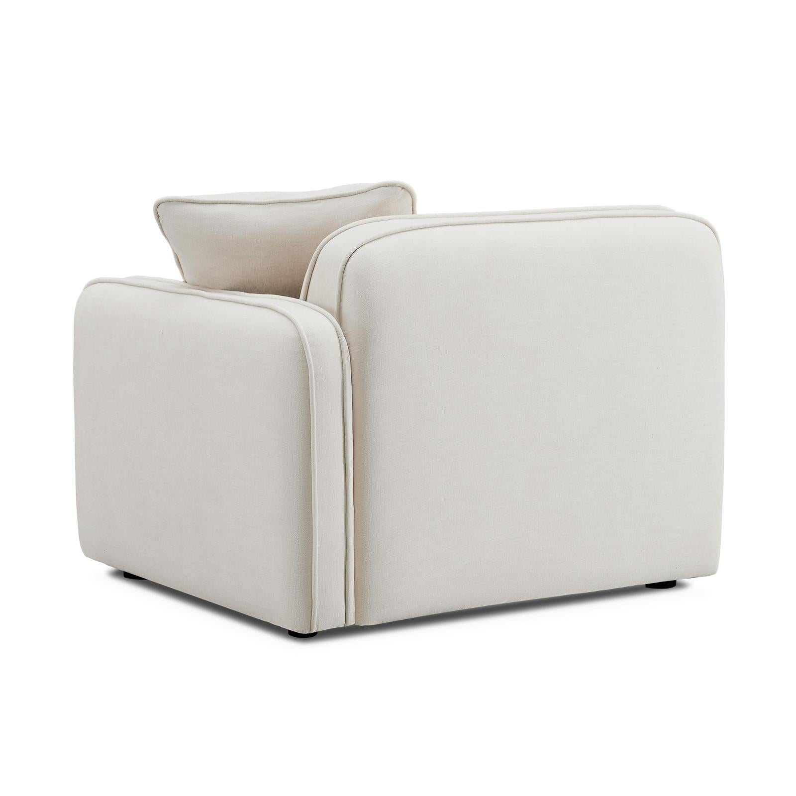 TOV Furniture Travie Sand Upcycled Linen Chair