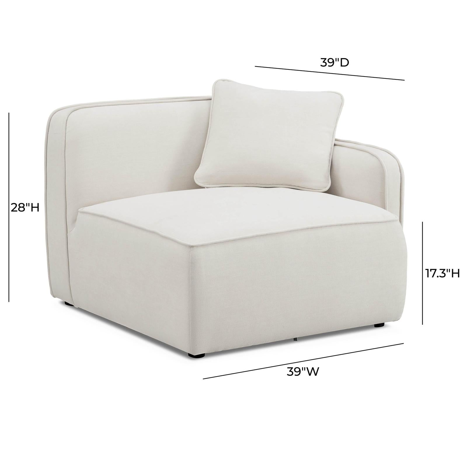 TOV Furniture Travie Sand Upcycled Linen Chair