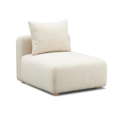 TOV Furniture Hangover Cream Heavy Textured Fabric Modular Chair